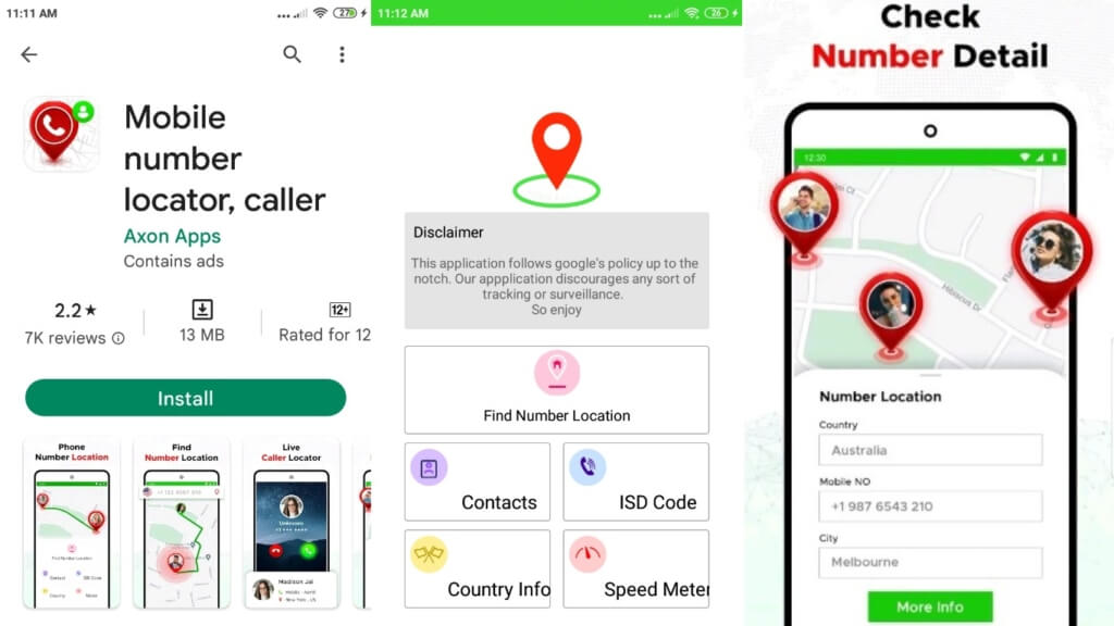 Mobile Number Locator - Axon Apps