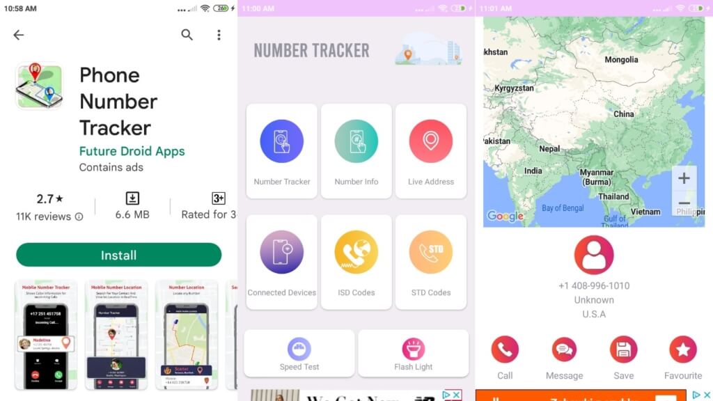 Phone Number Tracker - Future Droid Apps